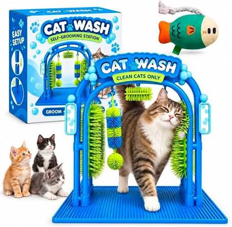 Katzen-Grooming-Station – Komplettes Pflege-Set